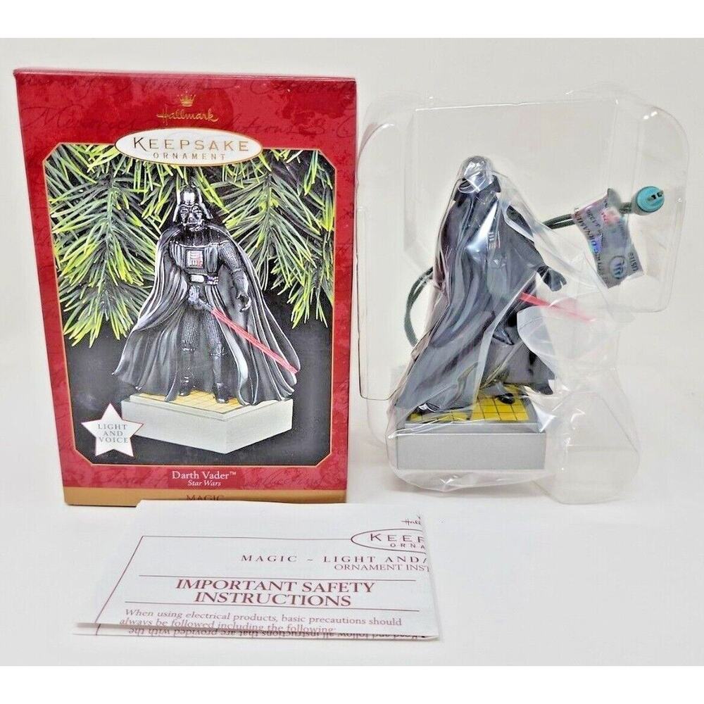 1997 Star Wars‎ Darth Vader Magic Light Voice Hallmark Keepsake Ornament NIB U12